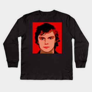 evan peters Kids Long Sleeve T-Shirt